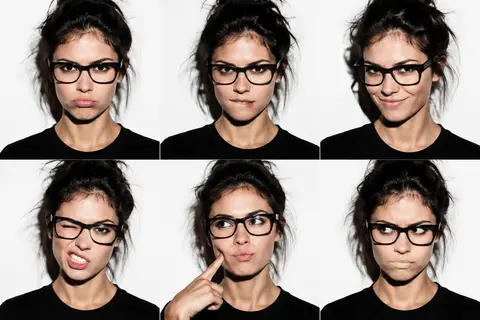 A professional photo collage in a precise 2x3 grid, showcasing six distinct head - AI生成图片 3