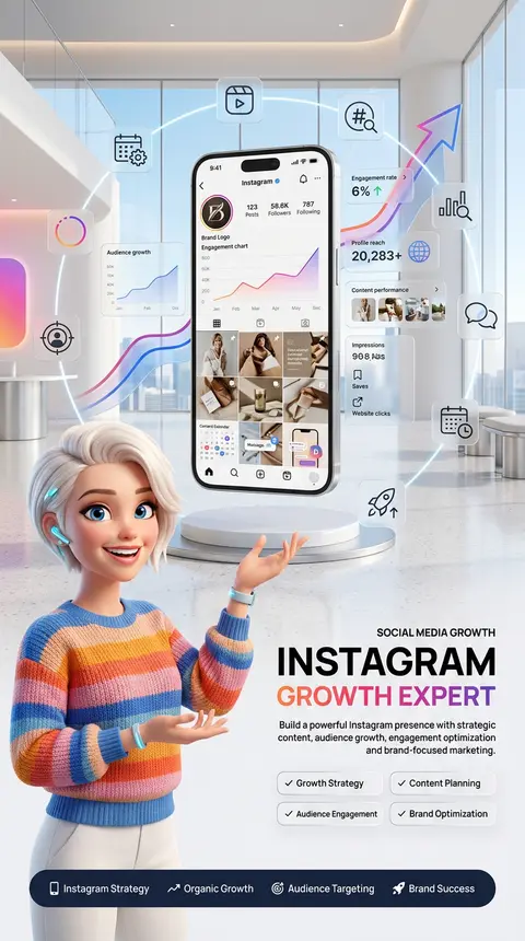 TURN FOLLOWERS INTO CUSTOMERSAspect Ratio: 2:3Create a premium commercial advert - AI生成图片 2