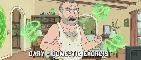 Текст на русском языке Create generated MOBA hero screen in Adult Swim "Rick and - AI生成图片 2