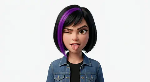 Create a head-and-shoulders Pixar-style 3D avatar of an edgy person based on the - AI生成图片 2