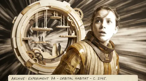 A prodigy machinist in a severe pleated academy tunic, captured in an overwhelmi - AI生成图片 1