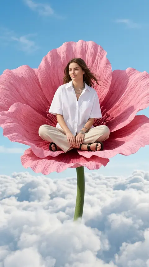 photorealistic high-fashion editorial image, vertical 4:5. A young adult fashion - AI生成图片 2