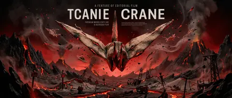 A tense cinematic stop-motion poster featuring a living origami paper crane as t - AI生成图片 4