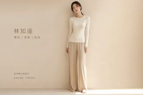 9:16 竖版高端极简时尚产品海报，clean luxury editorial aesthetic。柔和摄影棚自然日光均匀洒落，暖调米白渐变背景从奶油色过渡到 - AI生成图片 1