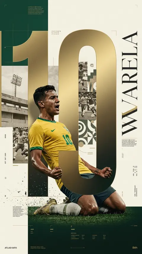 Create an award-winning Behance sports poster featuring the fictional Brazilian - AI生成图片 2