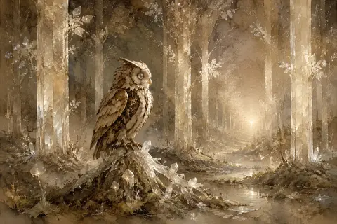 A melancholic, nostalgic watercolor storybook illustration in vertical compositi - AI生成图片 1
