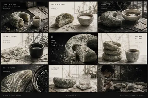 Vertical 3x3 editorial campaign board on a deep charcoal outer field, designed a - AI生成图片 1