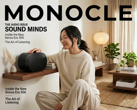 Ultra-realistic editorial lifestyle magazine cover featuring a thoughtful Korean - AI生成图片 1