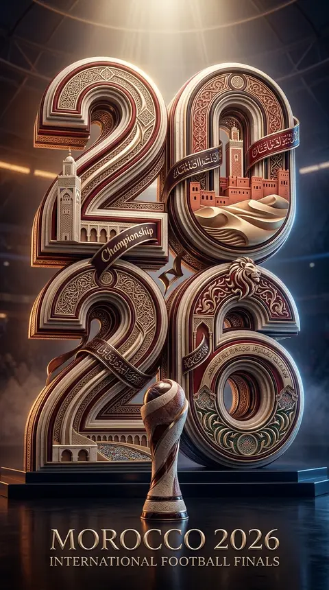 An opulent ultra-detailed 3D event poster celebrating an imaginary 2026 global f - AI生成图片 1