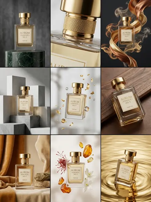 Create a 3×3 campaign grid in a 3:4 aspect ratio centered on the uploaded luxury - AI生成图片 4