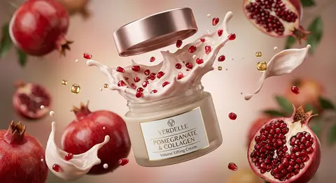 A hyperrealistic premium product photography scene of a smooth beige cosmetic ja - AI生成图片 4
