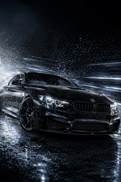 Hyper-realistic cinematic product photograph of a luxury performance coupe in fr - AI生成图片 3