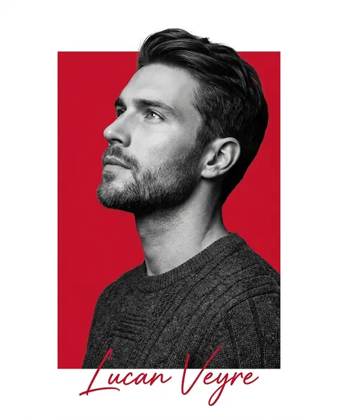 Minimalist editorial portrait poster design featuring a confident male athlete, - AI生成图片 1