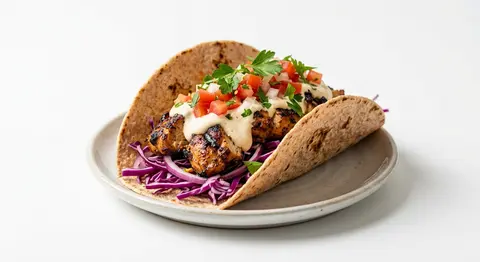 A meticulously styled commercial food photograph of a freshly assembled grilled - AI生成图片 1