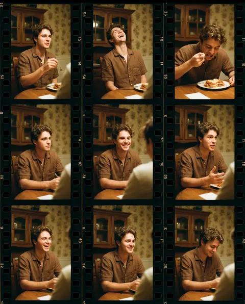 A 3x3 grid storyboard contact sheet comprised of nine candid, cinematic movie st - AI生成图片 2