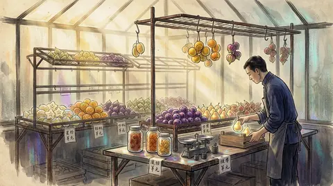 sunlit greenhouse interior curated like a private nocturne, intimate silence sus - AI生成图片 2