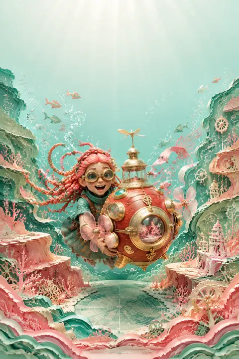 Wide advertising poster in a vertical 4:5 format: a jubilant young tinkering inv - AI生成图片 1