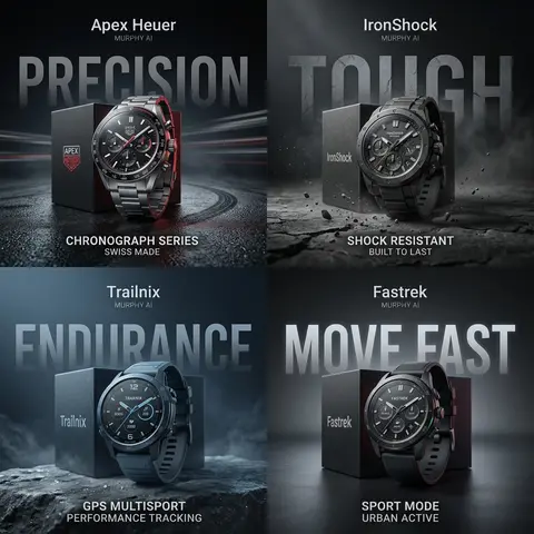 Apex Heuer — Track Surface (REAL, NOT FAKE) High-end commercial watch advertise - AI生成图片 1
