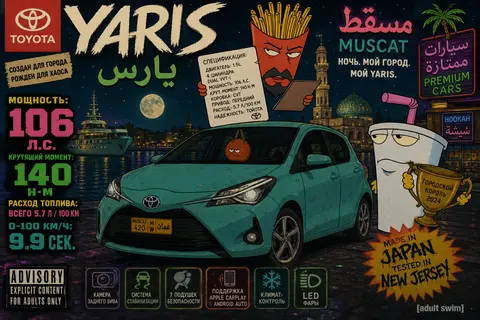 Текст на русском языкеCreate a surreal lo-fi premium automotive poster of Toyota - AI生成图片 1