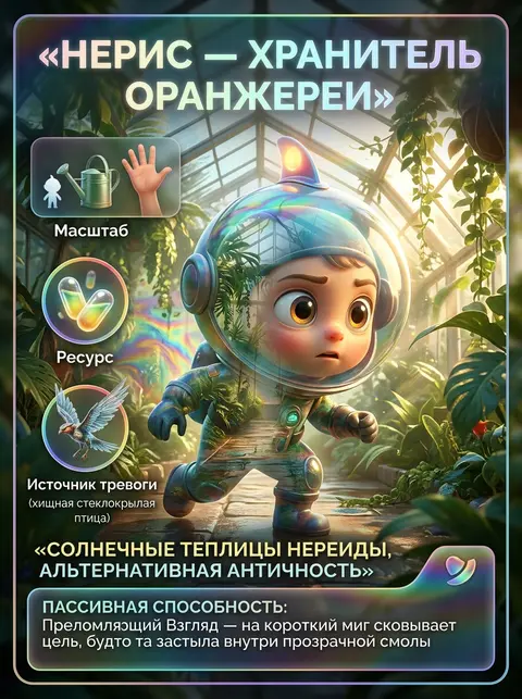 Карточка героя детской MOBA в стиле Pixar 3D: миниатюрный глубоководный ныряльщи - AI生成图片 3