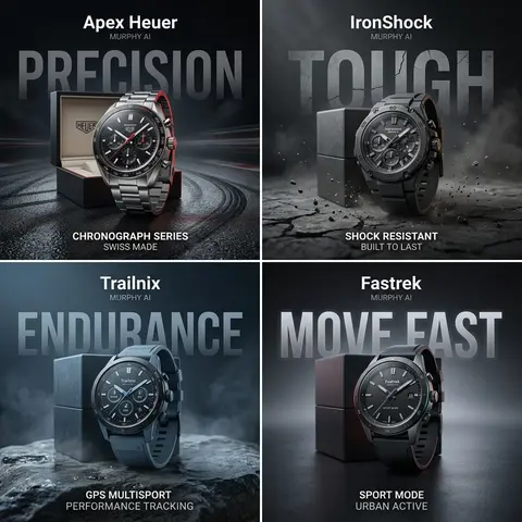 Apex Heuer — Track Surface (REAL, NOT FAKE) High-end commercial watch advertise - AI生成图片 3