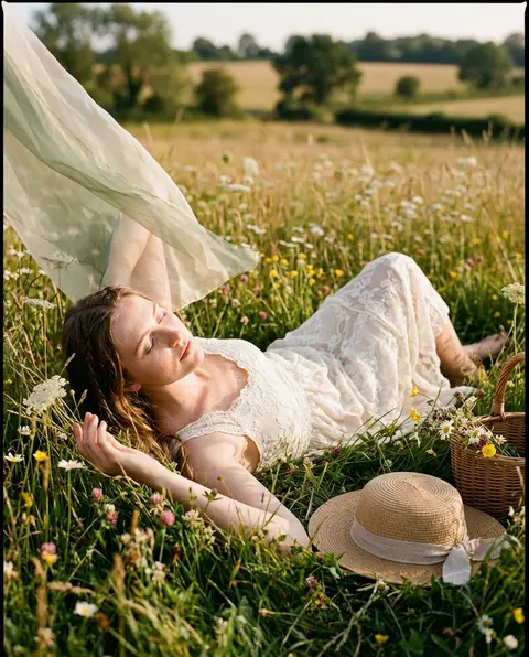 A realistic outdoor natural-light portrait of Elara Voss, a young adult woman, r - AI生成图片 2