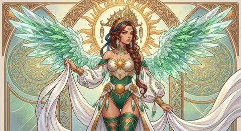 1girl, solo, an ethereal goddess named Serapha Nefari, mythic divine presence, b - AI生成图片 1