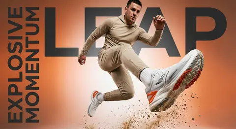 A high-impact sportswear campaign image featuring street athlete Keiran Vale sus - AI生成图片 1