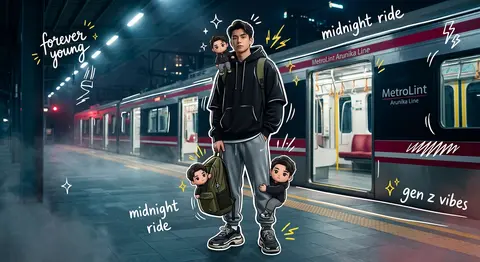 A high-quality mixed-media portrait using my uploaded person photo as the facial - AI生成图片 1