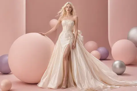 Luxury high-fashion campaign photography, premium luxury label advertisement, fu - AI生成图片 2