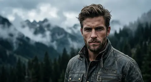 Hyper-realistic cinematic portrait of Rowan Vale, a fictional alpine expedition - AI生成图片 3