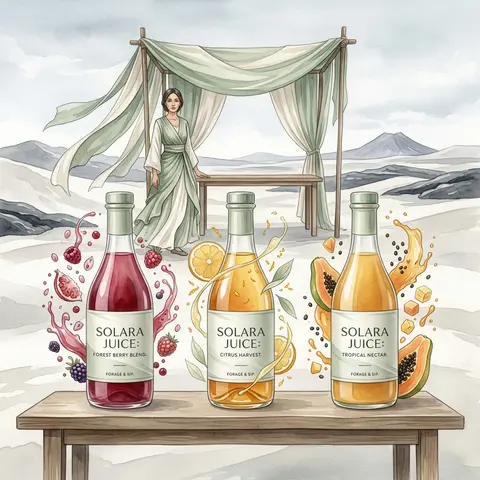 A dreamlike watercolor storybook illustration of a serene fruit vendor standing - AI生成图片 2