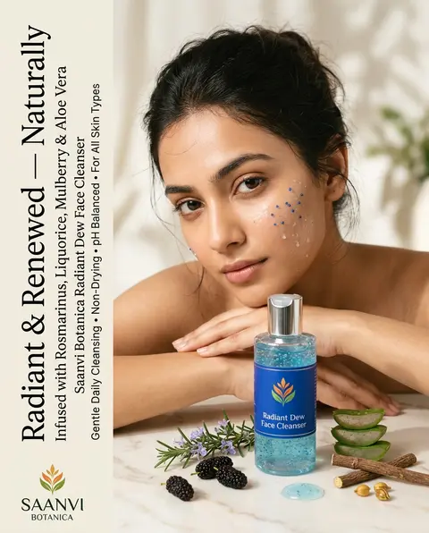 A high-end herbal beauty commercial photograph featuring a close-up of a young I - AI生成图片 3
