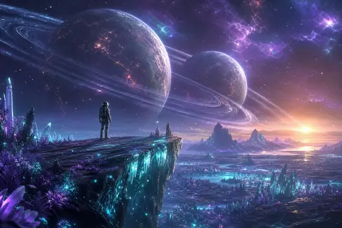 Here’s a polished image-generation prompt version: **Prompt:** Epic sci-fi conc - AI生成图片 1