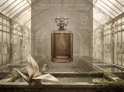An ultra-luxury fragrance campaign poster for a fictional scent relic, centered - AI生成图片 2