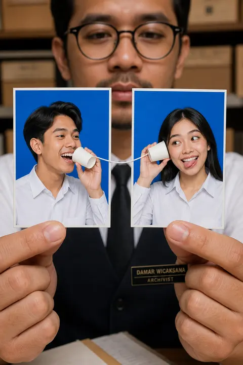 A hyper-realistic portrait master object featuring two passport-sized photo prin - AI生成图片 2