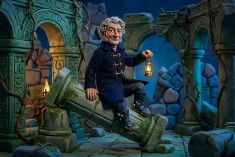 Full-body claymation stop-motion portrait of an eccentric lighthouse keeper perc - AI生成图片 2