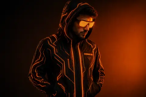 Ultra-realistic cinematic studio portrait of Cassian Vey, a fictional undergroun - AI生成图片 3