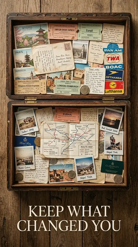 A premium 9:16 travel advertising poster featuring an heirloom voyage keepsake b - AI生成图片 4