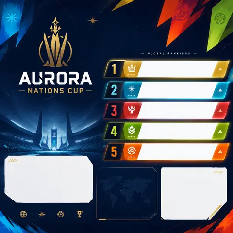 Modern editorial infographic poster inspired by the global tournament rankings o - AI生成图片 2