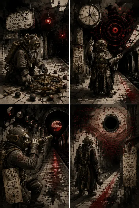 2x2 grid, 16:9 overall composition, four distinct panels featuring fictionalized - AI生成图片 1