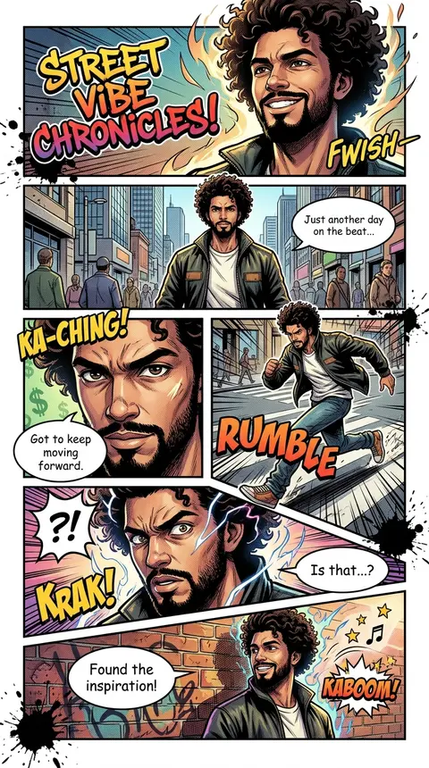 Create a full-page colored manga illustration centered on the distinctive indivi - AI生成图片 4