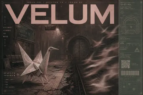 vertical poster composition, enigmatic editorial cover reimagined as a technical - AI生成图片 2