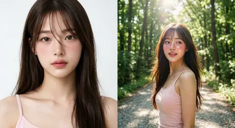 Ultra-realistic cinematic beauty portrait of Minji Haneul, an original fictional - AI生成图片 4