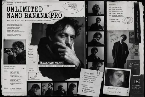“Unlimited Nano Banana Pro” reimagined as a fictional creative-tech campaign for - AI生成图片 4