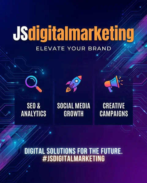 a professional digital marketing poster design for JSdigitalmarketing, featuring - AI生成图片 4