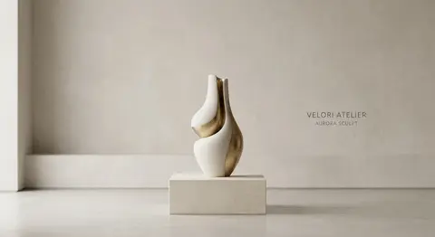 Minimalist luxury product photograph of a sleek, sculptural item from the fictio - AI生成图片 4