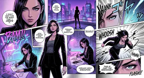 Create a full-page ultra-detailed colored manga illustration inspired by a refer - AI生成图片 3