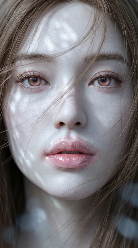 { "intent": { "summary": "An extreme close-up of an Eastern female face in - AI生成图片 3