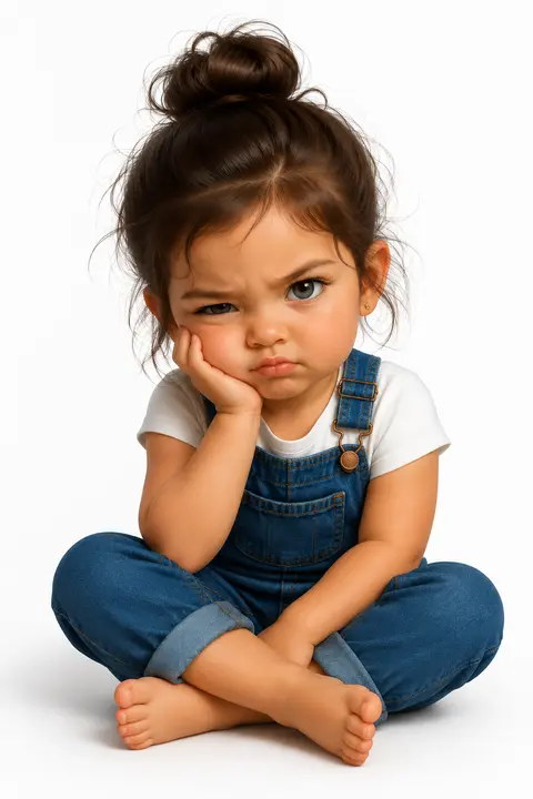 Create a super cute, hyper-realistic 3D render of a toddler girl designed as the - AI生成图片 1